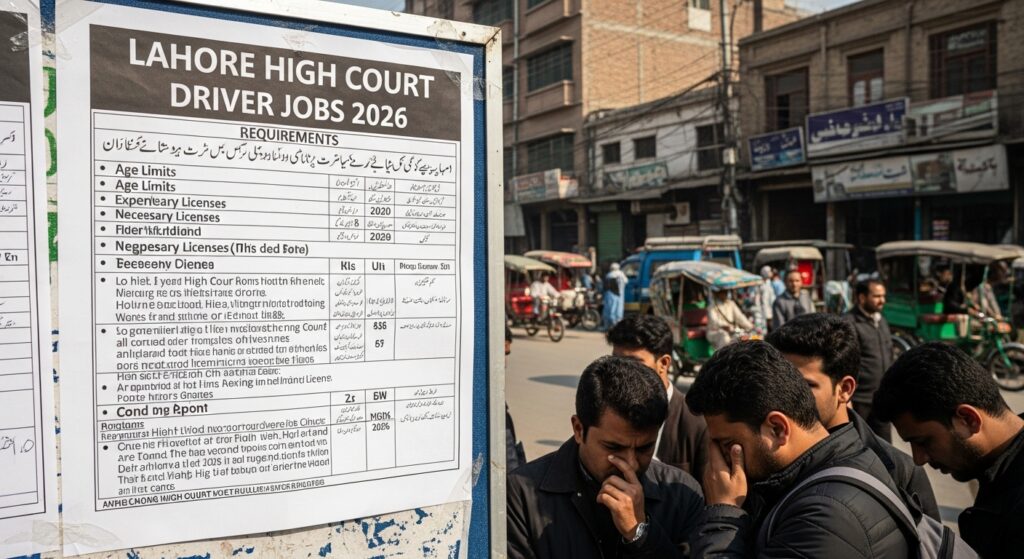 Lahore High Court Driver Job