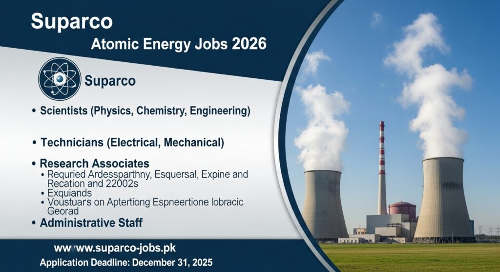 Suparco Atomic Energy Job