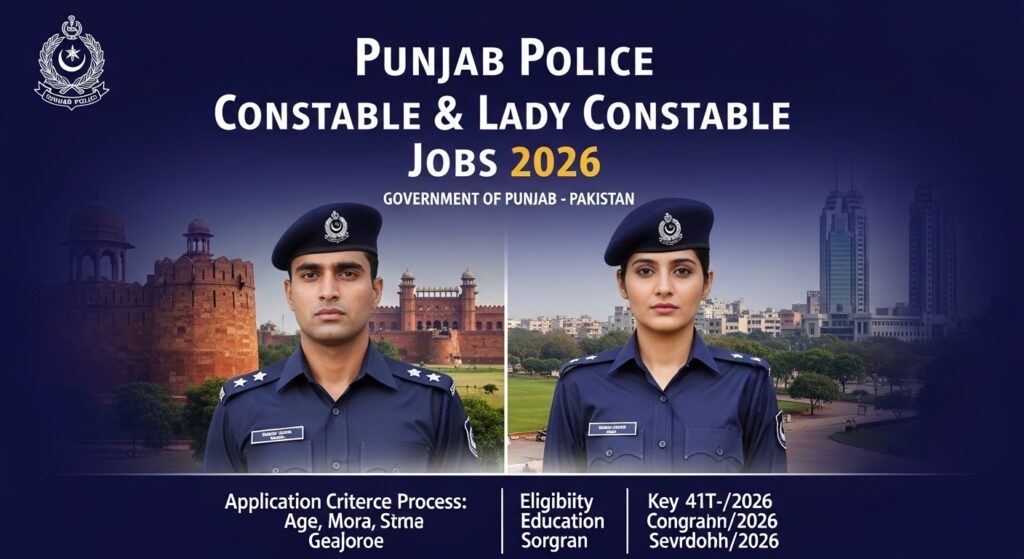 Punjab Police Constable & Lady Constable Jobs