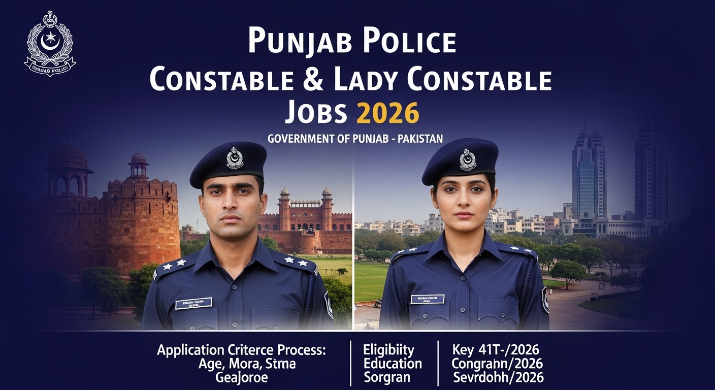 Punjab Police Constable & Lady Constable Jobs