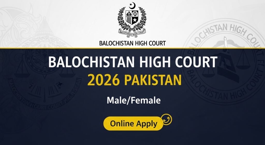 Balochistan High Court Jobs Pakistan